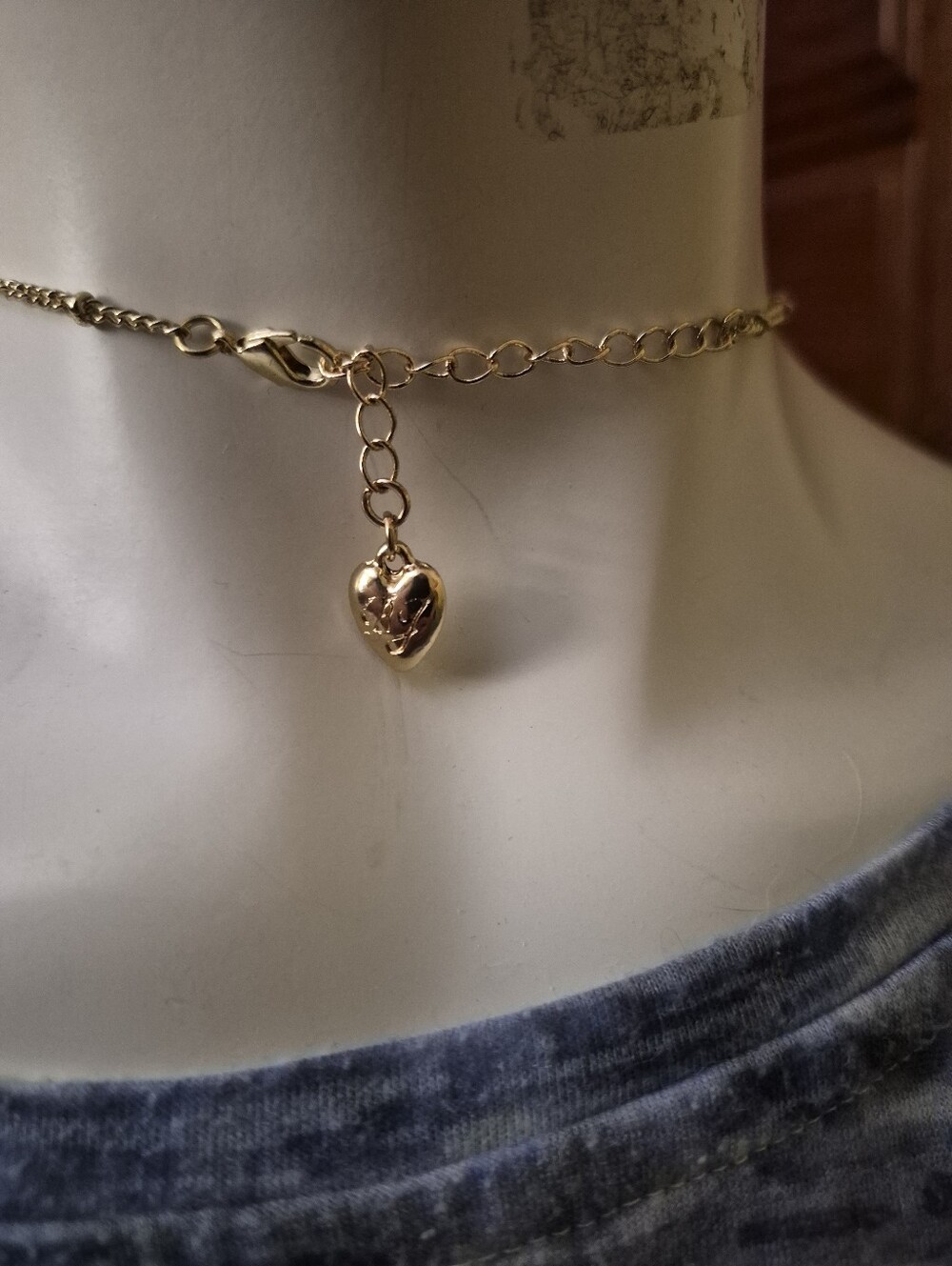 Betsey Johnson Enamel Strawberry And Leaf Charm Necklace - Picture 2 of 3